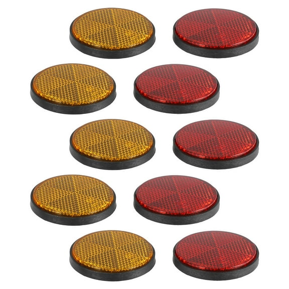 LEORX 10PCS Bike Reflectors Rear PP Reflective Stickers For Outdoor Use Motorcycle Safety