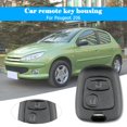 thumbnail image 1 of Reemplazo de 2 botones Control remoto Auto Car Key Fob Case Blank Key Shell Cover para Peugeot 206, 1 of 5