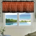 thumbnail image 3 of Orange Geometric Farmhouse Short Window Curtain Valances, Ombre Modern Abstract Art Rod Pocket Kitchen Valances for Living Room Bedroom Bathroom Cafe 42" x 18", 3 of 8