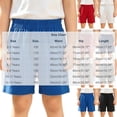 thumbnail image 4 of VBTAPA Boys Girls Cotton Athletic Shorts, Toddler Athletic Basketball Short Pants, Solid Summer Soccer Shorts, Kids School Sports Jogger Shorts Gray 4-5 Years, 4 of 7
