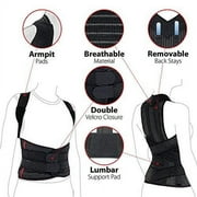 ORTONYX TLSO Full Back Support Brace with Removable Dorso-Lumbar Pad - Lightweight, Breathable - Pain Relief, Thoracic Kyphosis, Herniated Disc / ACHB5248-XL