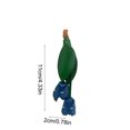 thumbnail image 3 of Handmade Genuine Leather Leaf Flower Keychain – Leather Tulip Flower Keyring Pendant Charm Accessories For Women's Wallets, Bags, and Car Key （Blue）, 3 of 6