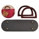 thumbnail image 3 of Juego de asas para bolso de ganchillo con base de cuero, tejido DIY con agujeros. Estilo 5, 3 of 8