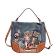 thumbnail image 2 of NICOLE LEE SOFIA MONTANA DENIM HOBO BAG, 2 of 9