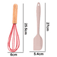 thumbnail image 2 of Juego de mini utensilios de cocina de 2 piezas: utensilios de cocina de silicona con mangos de madera, 2 of 5