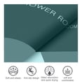 thumbnail image 4 of Maplenight Faux Diatomite Coating Bath Rug Rectangle Super Absorbent Quick Dry Non Slip Rubber Backing Washable Bathroom Floor Rugs Shower Rug Shower Mat 16x24in Modern Style Green, 4 of 9