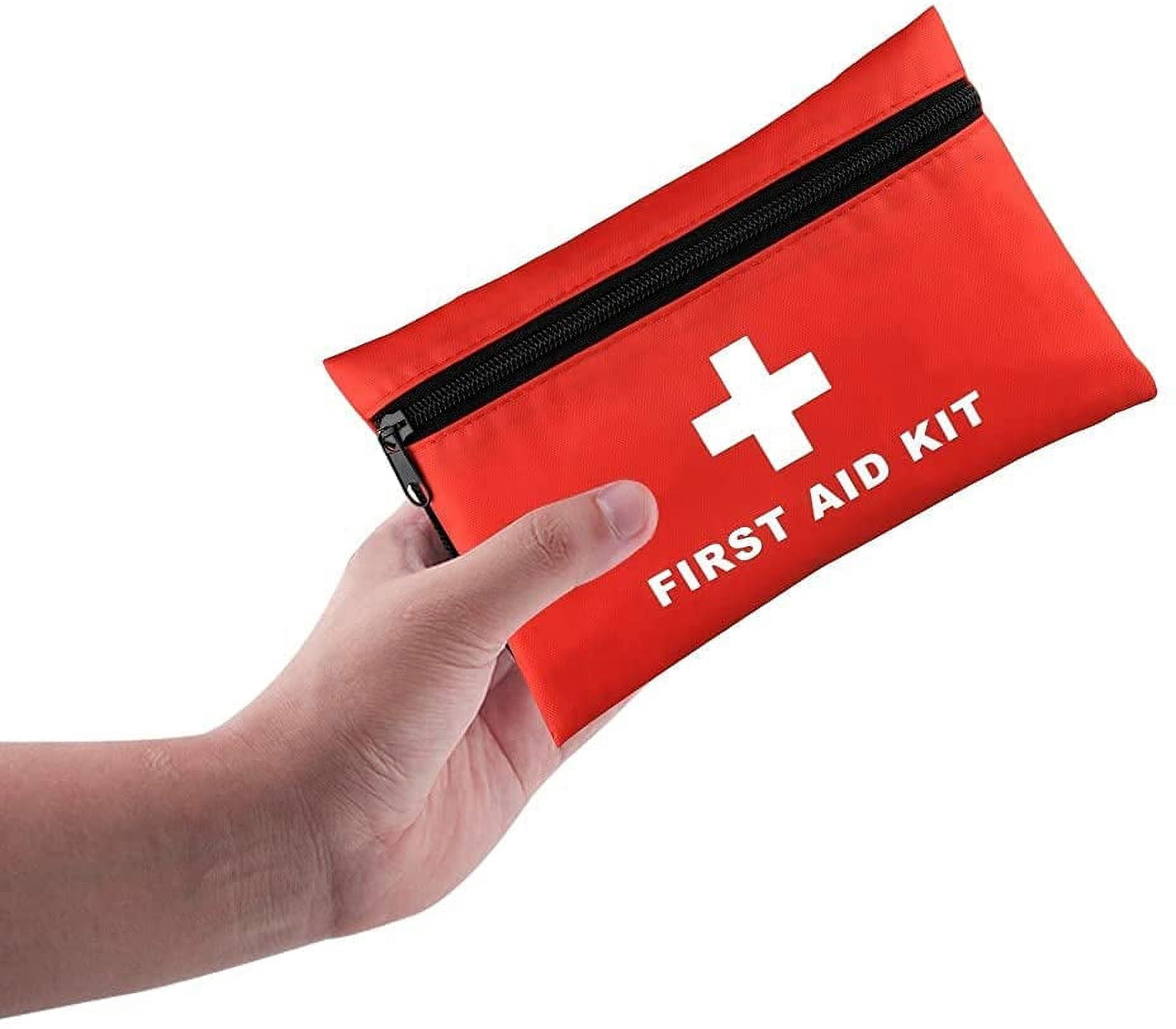 ASA TECHMED First Aid Kit - 100 Piece - Small First Aid Kit for Camping, Hiking, Backpacking, Travel, Vehicle, Outdoors - Emergency & Medical Supplies