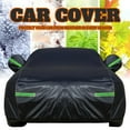 thumbnail image 3 of Leadwolf Car Cover Waterproof All Weather for Genesis for GV80Coupe Outdoor Full Cover Rain Sun UV Protection with Zipper Cotton, Spunlace Nonwoven Length up to 196 " Black, 3 of 6