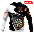 thumbnail image 3 of Sudadera con capucha y cremallera con estampado de dardos en 3D y juego de bar, tendencia de hip hop, ropa de otoño de talla grande, 3 of 4