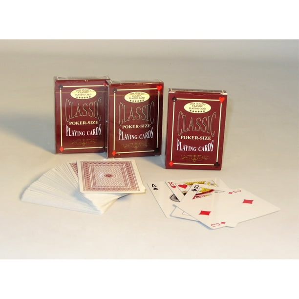 Star Quality Classic Poker Size Playing Cards Walmart Com Walmart Com