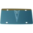thumbnail image 1 of Pontiac Silver Logo Stainless Steel License Plate, 1 of 2