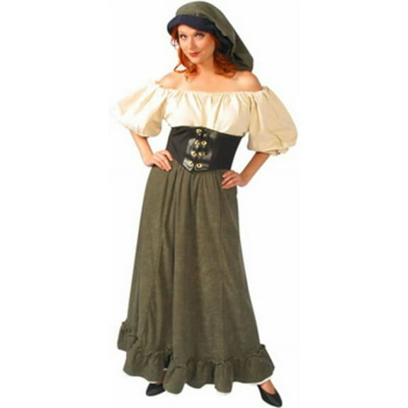 Adult Green Renaissance Peasant Lady Costume