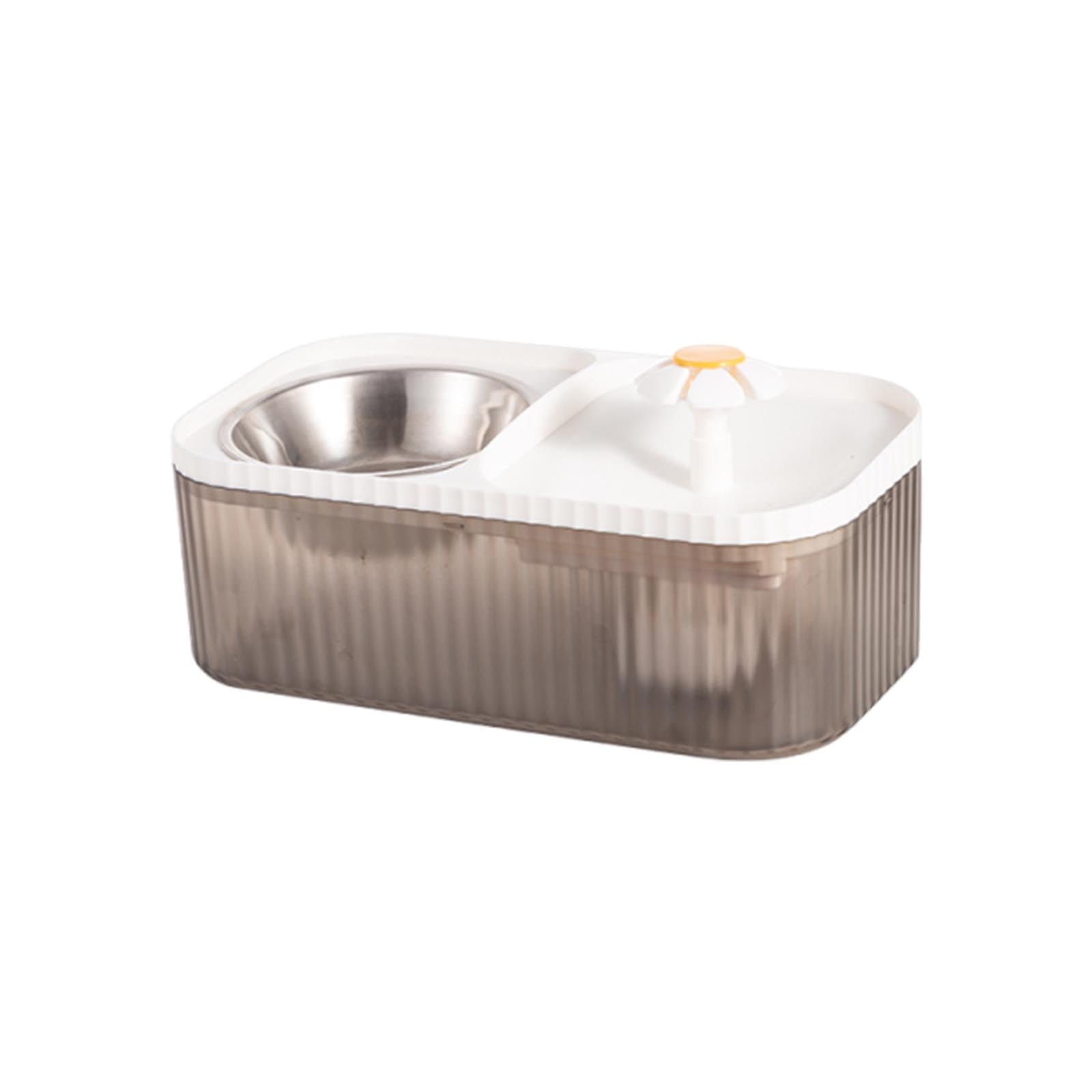 Pet Water Dispenser, Water Feeder, Automatic Waterer, Dog Water Dispenser, Large Capacity, with Dry Wet Separation Integrated Food Feeder