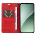 thumbnail image 2 of KAIYANG YIKATU YK-006 Funda para Xiaomi 15 Pro con cierre magnético, funda de piel con textura de lichi, color verde, rojo y multicolor, 2 of 5
