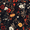 Black Floral Pattern, variant on Yayeee 40oz Stainless Steel Tumbler with Straw and Handle Double-Wall Insulated Travel Water Bottle, Black Floral Pattern