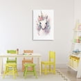 thumbnail image 3 of Stupell Industries Bohemian Unicorn with Pink Flower Crown Canvas Art, 20 x 30, by Creative Studio, 3 of 8