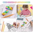 thumbnail image 3 of Juego de 10 borradores coloridos, borrador 2B, ideal para la escuela, el hogar y la oficina, regalo escolar., 3 of 3