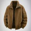 thumbnail image 1 of RKSTN Men Polyester Blouse Men's Winter Thick Solid Color Collar Jacket With Long Sleeves Pockets Zipper Jacket zip up hoodie, 1 of 9
