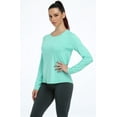 thumbnail image 2 of icyzone Long Sleeve Workout Shirts for Women, 2 of 5