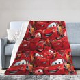 thumbnail image 1 of Mantas de felpa de Lightning McQueen para viajes, dormitorio, sala de estar, sofá, oficina, 1 of 8