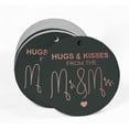 thumbnail image 2 of Inkdotpot 50 Pack Real Rose Gold Foil Paper Tag Hugs & Kisses From The Wedding Favor Hang Tag, 2 of 6