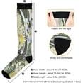 thumbnail image 3 of FREEAMG 1 Pairs Flower Pattern Compression Socks for Women Men Knee High Stocking for Running,Athletic,Medical, 3 of 7