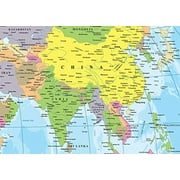 48x70 World Classic Wall Map Laminated