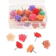 thumbnail image 4 of MasteelfCA 30Pcs Decorative Push Pin Household Flower Pushpins Multi-function Rose Tacks Poster Accessory, 4 of 8