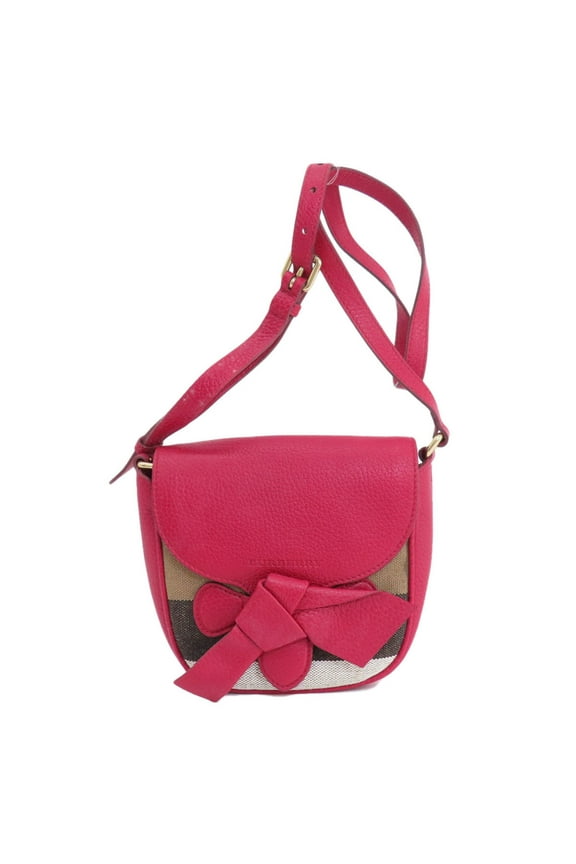 Pre-Owned Burberry Crossbody Shoulder Bag Leather Women's (Good)