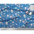 thumbnail image 3 of Soimoi Blue Cotton Voile Fabric Dot & Arrow Tribal Print Fabric by the Yard 42 Inch Wide, 3 of 3