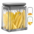 thumbnail image 2 of Cortador de Alimentos Multifuncional con Cuchillas Intercambiables y Contenedor Transparente Modelo CMF-03 (Base Antideslizante, Libre de BPA, Apto para Lavavajillas), 2 of 6