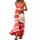 thumbnail image 2 of Vestido largo con cuello en V, ropa de verano, vestido suelto sin mangas a rayas, naranja, XXL Advancent AP001806-10, 2 of 5