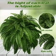 thumbnail image 2 of Artificial Plants Outdoor 2 Pack Fake Ferns Outdoor Faux Plants Artificial Ferns Large Fake Plants Boston Fern Bush for Home Office Garden Indoor Outdoor Decoration, 2 of 6