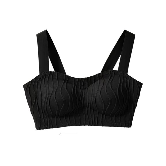 Cavosen Womens Bras Wireless Plus Size Seamless Supportive Bras Push Up Stretch Bralettes Wide Straps Breathable Tshirt Comfortable Underwear