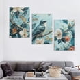 thumbnail image 4 of Nawypu Blue Bird Wall Decor Bird Pictures Wall Decor Blue Bird Picture Vintage Bird Wall Decor Plum Blossom Elegant Painting with Birds for Bedroom, 4 of 4