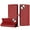 Red, variant on For Apple iPhone 16E / iPhone 15 / iPhone 14 / iPhone 13 Pro / iPhone 13 Full Body Cover Protective Shockproof Card Slot Flap Folio Stand Leather Wallet Pouch Case Cover Red
