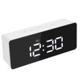 thumbnail image 1 of Reloj Digital LED Espejo Alarma y Función Snooze Termómetro Interior Luminancia LED Ajustable Eccomum Blanco, 1 of 5