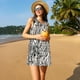 thumbnail image 3 of Fotbe Leopard And Zebra Vestido de Verano sin Mangas para Mujer – Vestido Midi Línea A, Estilo Camiseta Floral, Vestido Playero Casual y Fluido, 3 of 7