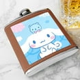 thumbnail image 3 of Cinnamoroll Stainless Steel Small Water Bottle Portable Hip Flask Mini Wine Bottle Men's Hip Flask Men's Hip Flask Camping Hip Flask Men's Whiskey Hip Flask Camping Supplies Silver, 3 of 5