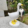 thumbnail image 4 of Figuras de estante de almacenamiento de llaves de animales estatua de llavero de pato de resina magnética (amarillo) JShteea Libre de BPA, 4 of 6