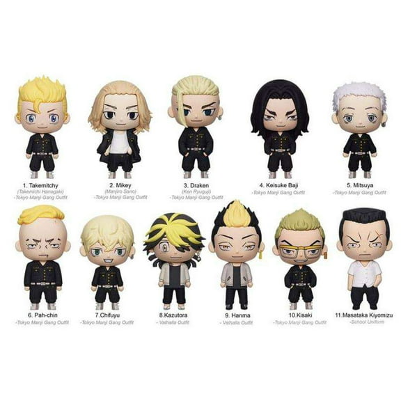 3D Figural Bag Clip Tokyo Revengers Series 2 Mystery Box (24 Packs)