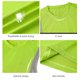 thumbnail image 4 of Camiseta deportiva para hombre con diseño de paneles, tejido transpirable y secado rápido, ideal para correr y entrenar en verano. Talla XL en verde fluorescente., 4 of 6