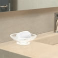 thumbnail image 4 of BRIGHTFUFU Glass Soap Dish Round Frosted Soap Holder Tray For Bathroom Vanities Countertops Kitchen Sinks Dresser, 4 of 8
