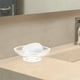 thumbnail image 2 of Jabonera redonda de vidrio esmerilado, soporte de repuesto para tocador de baño, encimeras y fregaderos de cocina., 2 of 6