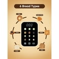 thumbnail image 2 of 4 Slice Toaster Touch Screen Control, FOHERE Long Extra Wide Slots, 6 Bread Types & Shade Settings, 2 of 9