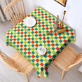 thumbnail image 2 of Multi Color Checkerboard Checkered Pattern Square Tablecloth,Waterproof Square Table Cover,Wipeable Spillproof Washable Table Cover for Home Kitchen Party Decor 42"X42"(107x107cm), 2 of 6
