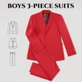 thumbnail image 3 of Lycody Boy's Formal Suit Set Slim Fit Kids Tuxedo Suits for Wedding Teen Toddler Boy Dress Suit Outfit, 3 of 5