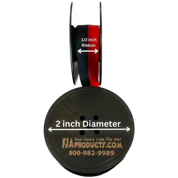 Sears Compatible Black and Red Twin Spool Typewriter Ribbon