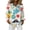 Light Blue_#02, variant on Sewkxo Hawaiian Shirt for Womans Floral Printed Long Sleeves Lapel Button Down Tropical Beach Blouse Trendy Loose Party Holiday Tee,Saffron S