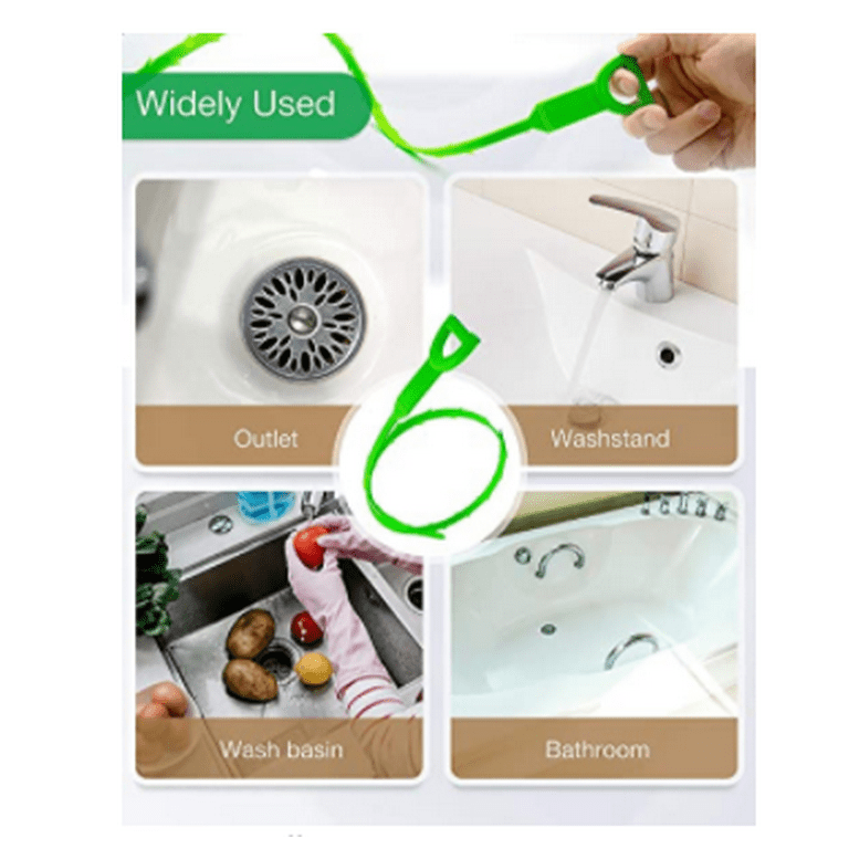 0.97 Drain Flower Wig Chain Hair Catcher Clog Remover Shower Bath Sink  Bathroom Tool tooltime